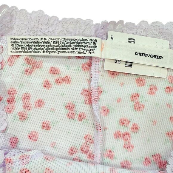 Victoria's Secret PINK Cheeky Lace Panties Womens Medium M LOT OF 4 VS Panty - Picture 8 of 9